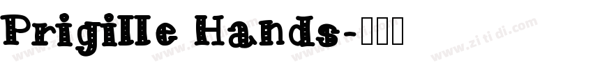 Prigille Hands字体转换